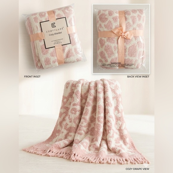 Cozy Pink and White Blanket